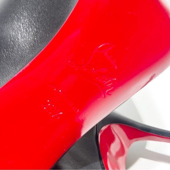 NWT Christian Louboutin - Lock Kate Botta leather knee-high boots Size 39.5 - Picture 11 of 12